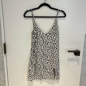 REFORMATION black and white print dress